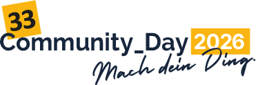 33 Community_Day 2026 · Mach dein Ding.